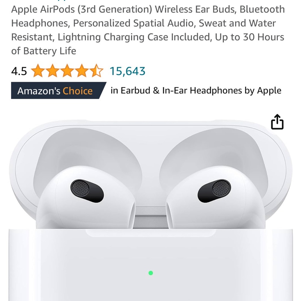 New in box AirPods 3rd gen